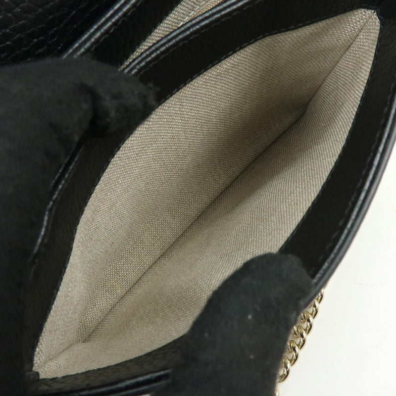 Gucci Interlocking Leather Black Bag