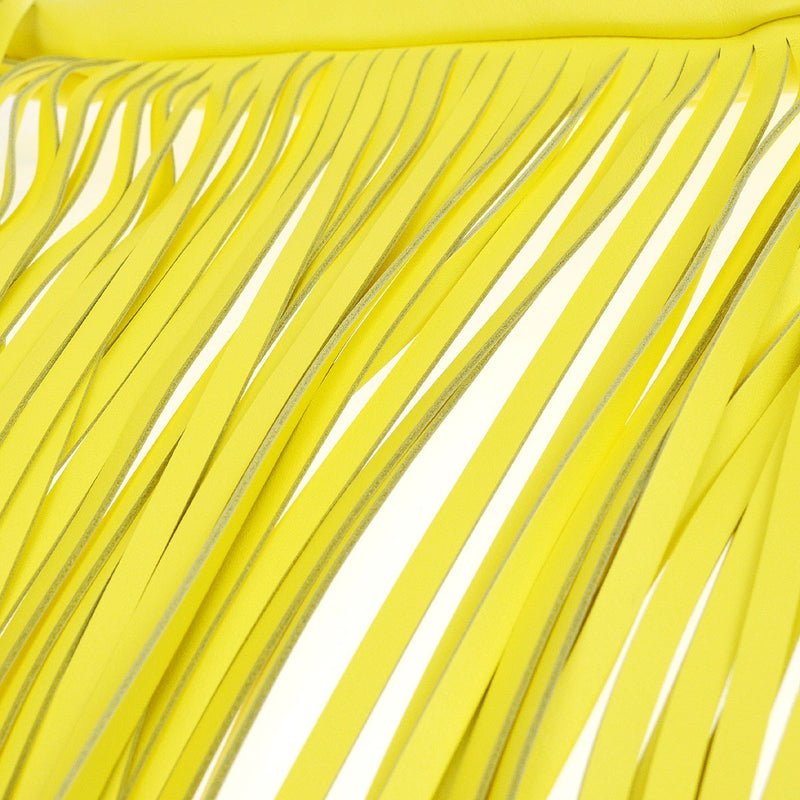 Bottega Veneta The Fringe Leather Yellow Bag