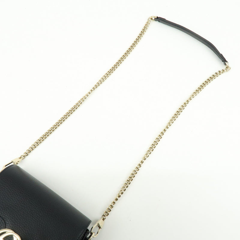 Gucci Interlocking Leather Black Bag