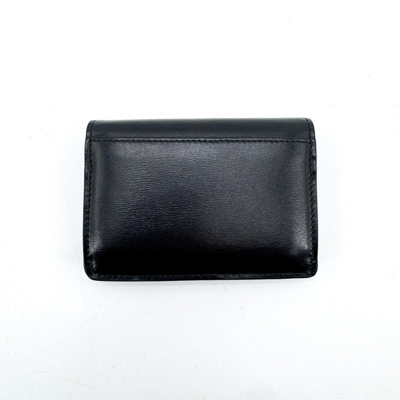 Celine Triomphe Card Case Leather Black Accessory