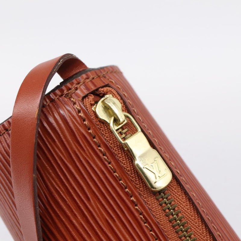 Louis Vuitton Soufflot Pochette Epi Leather Brown Bag