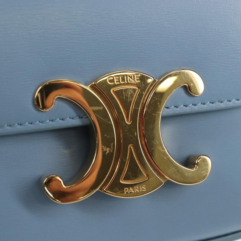 Celine Claude Leather Blue Bag