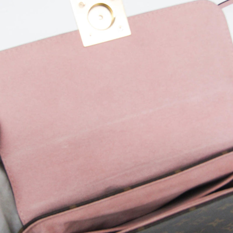 Louis Vuitton Locky Monogram Canvas With Leather Brown Bag