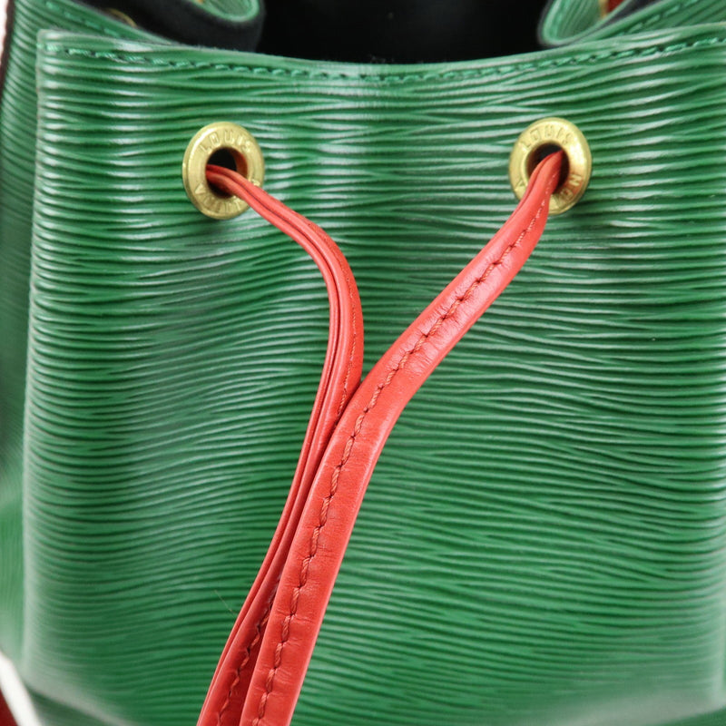 Louis Vuitton Bicolor Petit Noe Epi Leather Green Bag