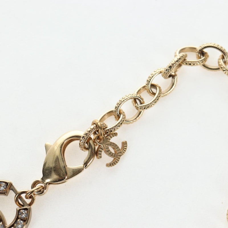 Chanel Cc Link Choker Metal With Crystals Gold Bijoux