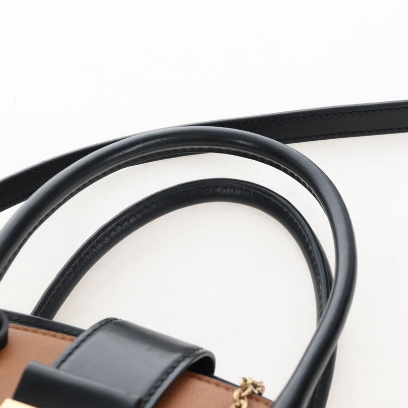 Louis Vuitton Cour Marly Leather With Studded Detail Beige Bag