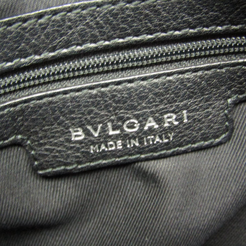 Bvlgari Open Hobo Leather Black