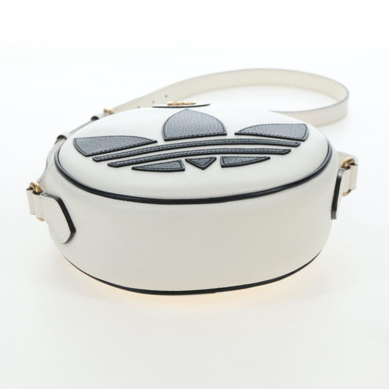 Gucci X Adidas Ophidia Round Leather White Bag