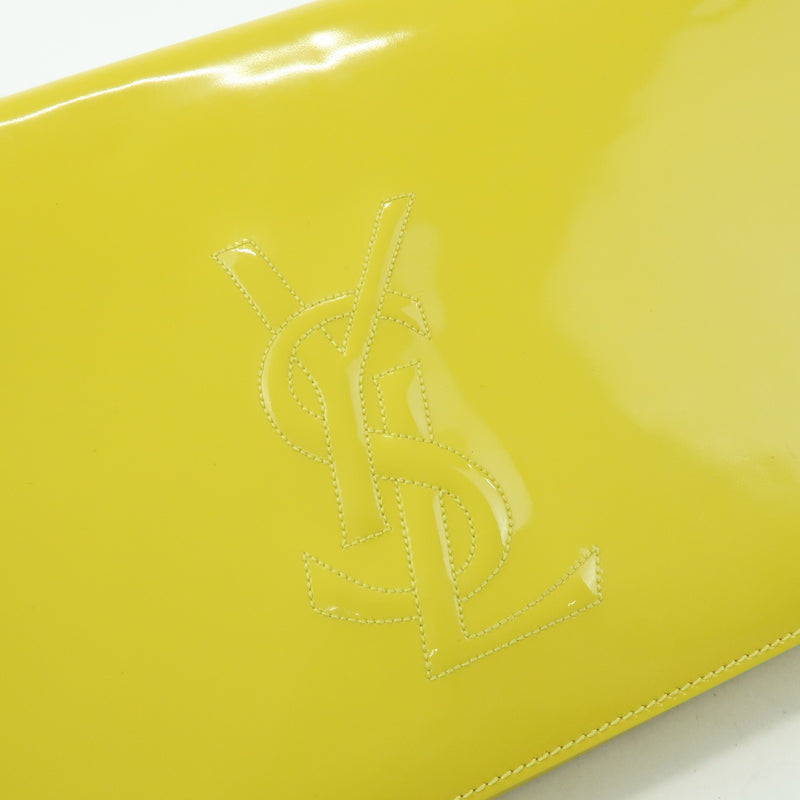 Saint Laurent Belle De Jour Clutch Patent Yellow Patent_leather