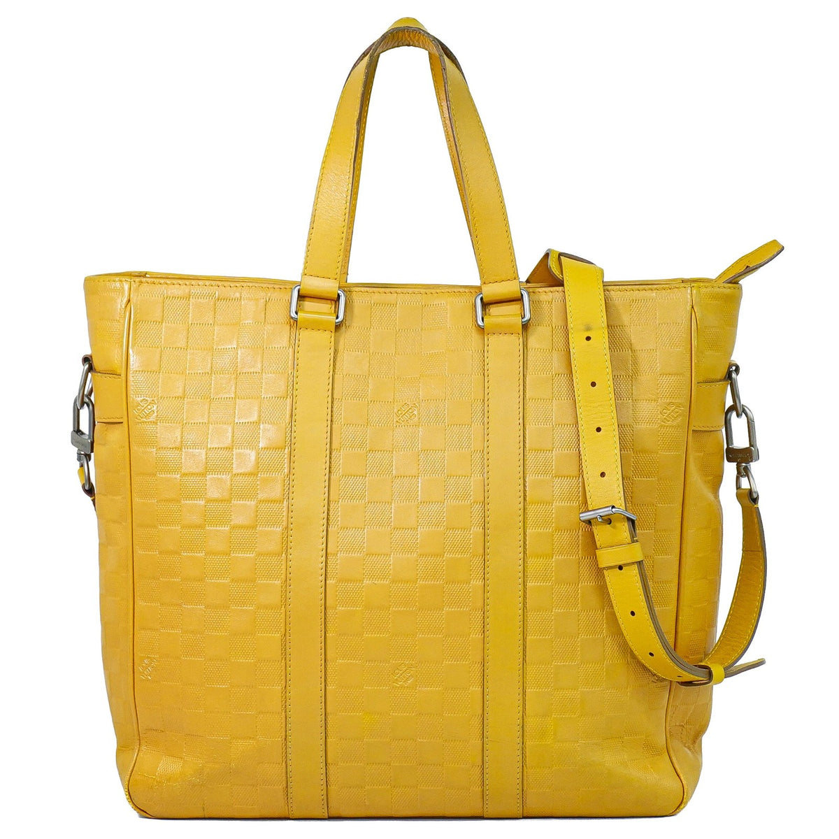 Louis Vuitton Tadao Damier Infini Leather Yellow Bag