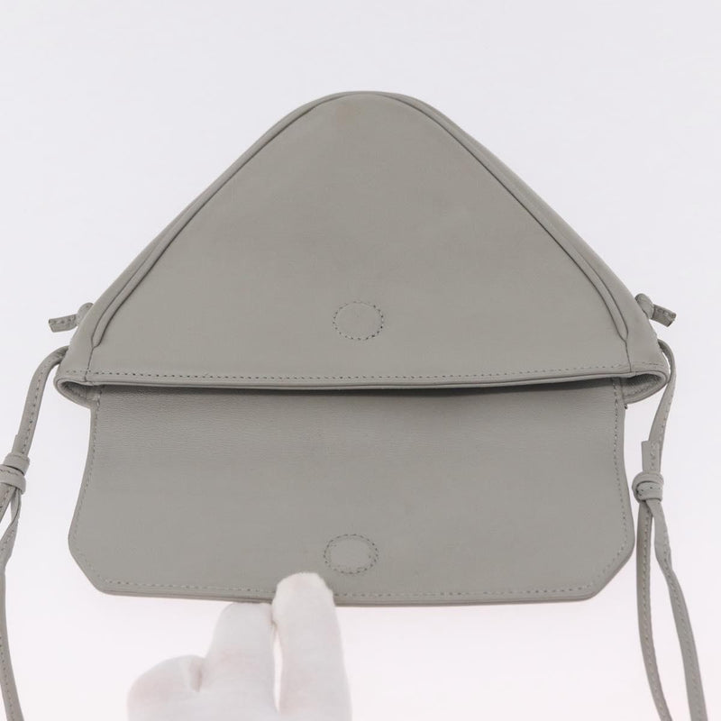 Celine Triangle Leather Gray Bag