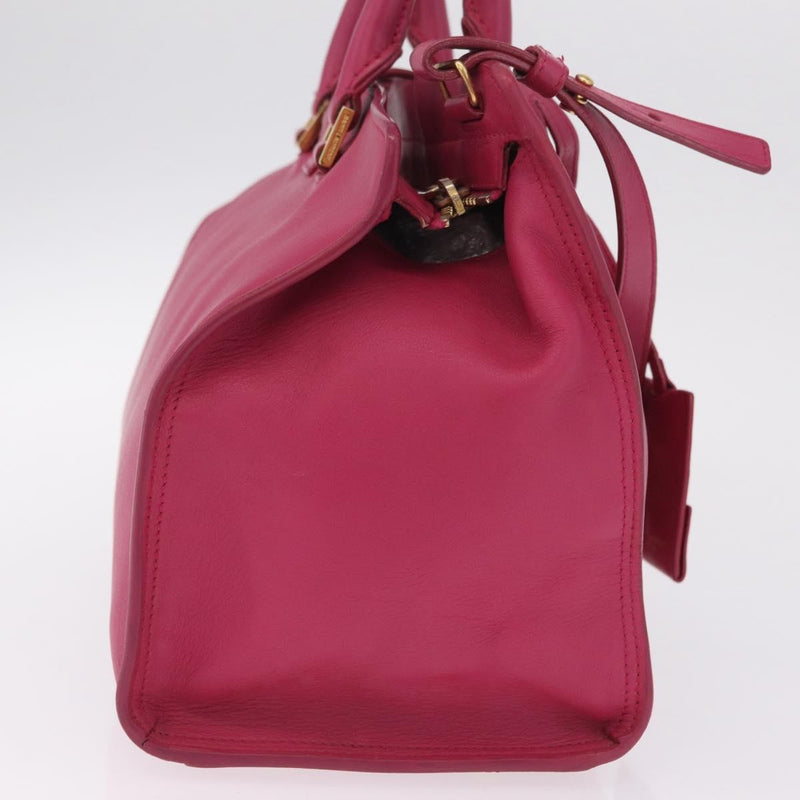 Saint Laurent Classic Y Cabas Leather Pink Bag