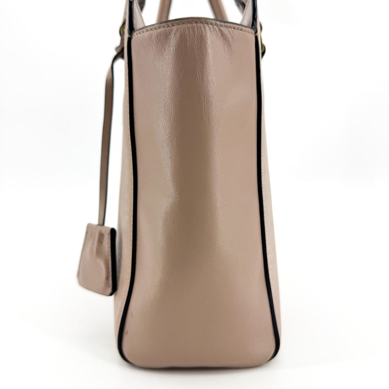 Prada Vintage Tote Leather Beige