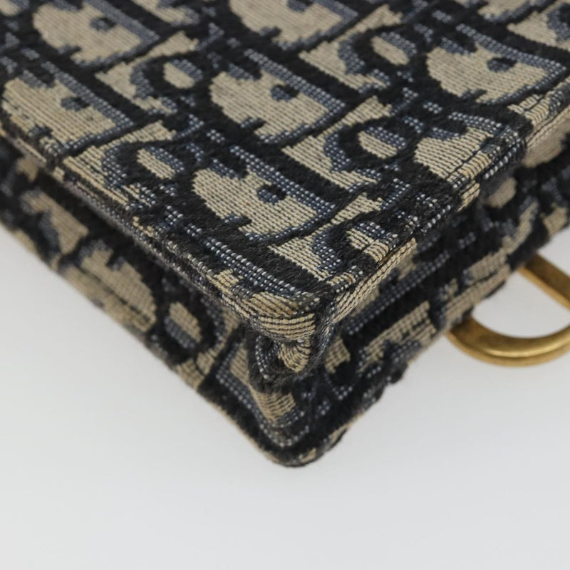 Christian Dior Phone Case Oblique Canvas Navy Bag
