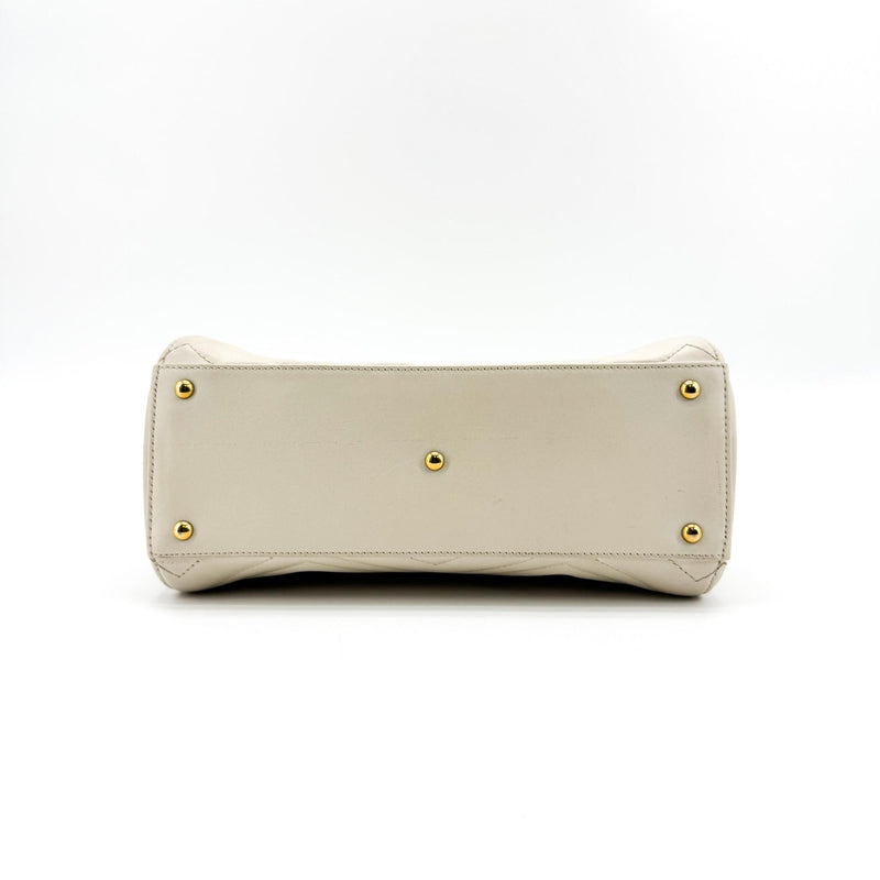 Gucci Gg Marmont Matelasse Leather Beige Calfskin Bag