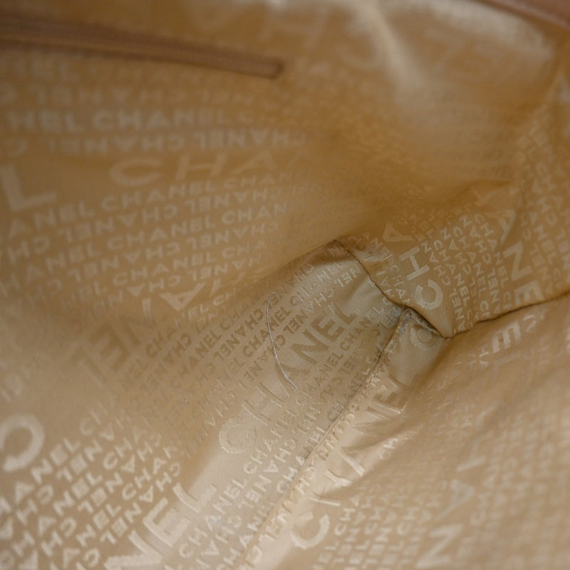 Chanel Vintage Handle Cc Caviar Beige Leather Bag