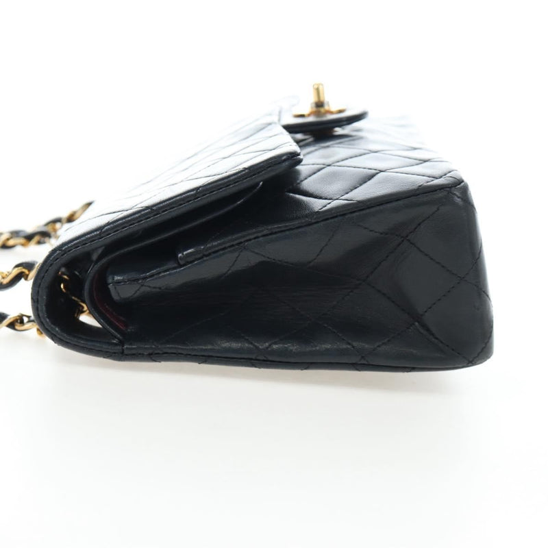 Chanel Timeless - Classic Double Flap Quilted Lambskin Black Leather Bag