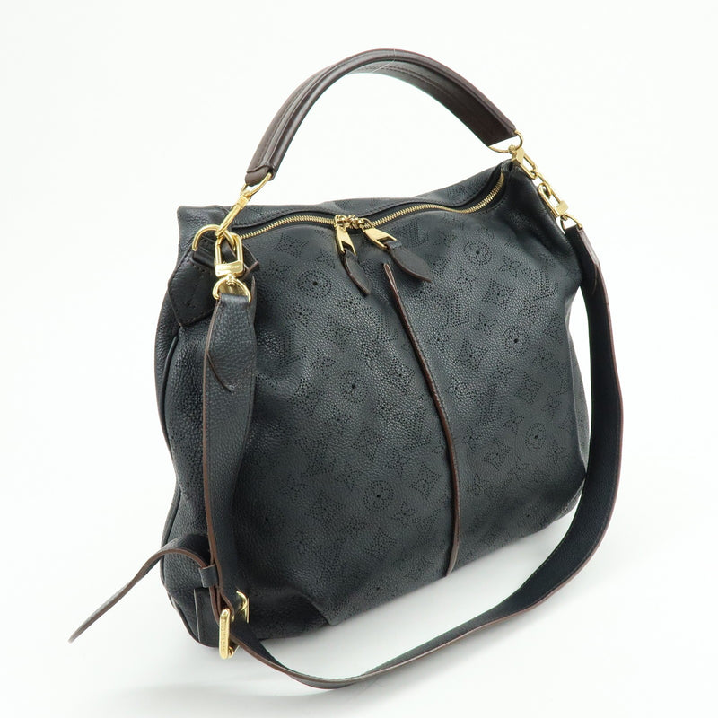 Louis Vuitton Selene Mahina Leather Black Bag
