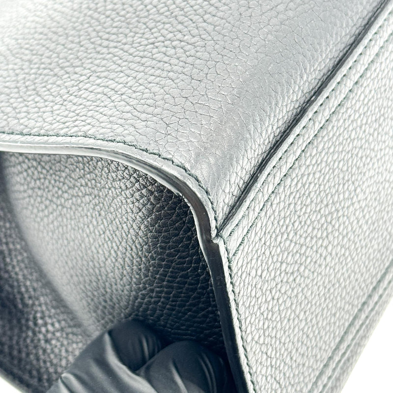 Gucci Gg Marmont Top Handle Leather Black Bag
