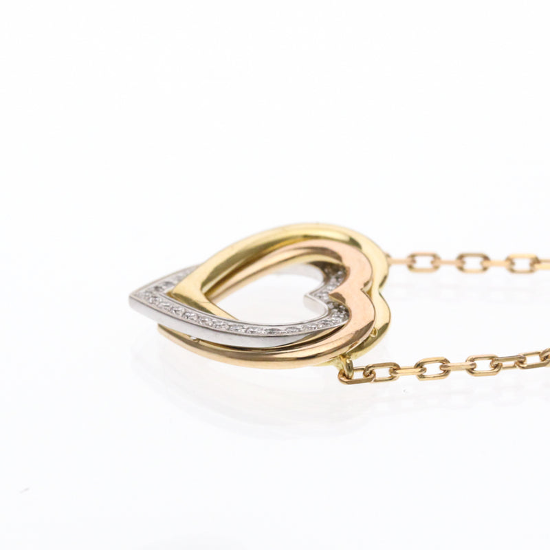 Cartier Trinity De Heart Pendant 18k Tricolor Gold With Diamonds Bijoux