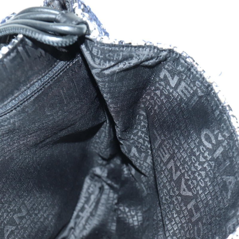 Chanel Camellia Messenger Tweed Black