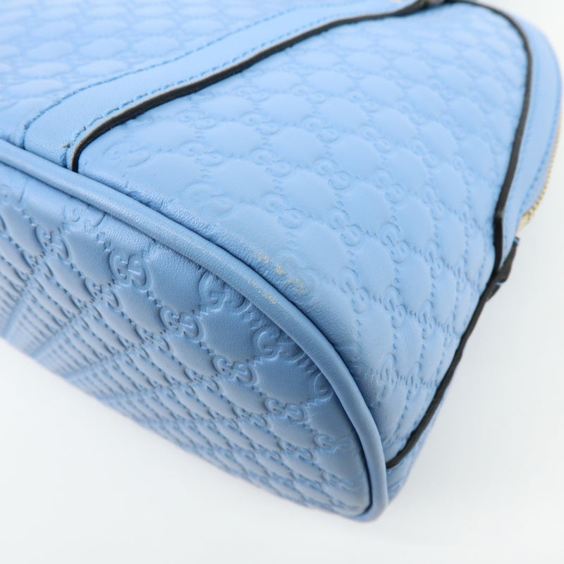 Gucci Convertible Dome Satchel Microguccissima Leather Blue