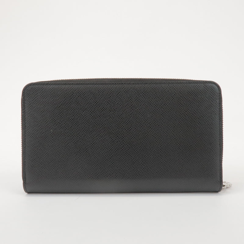 Louis Vuitton Zippy Organizer Taiga Leather Black Accessory