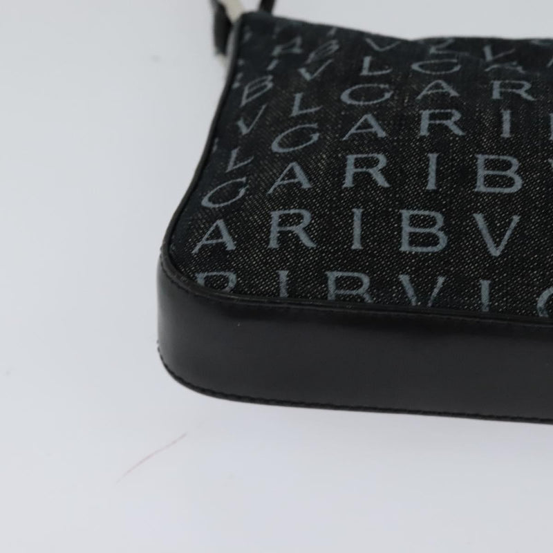 Bvlgari Logomania Canvas Black Bag