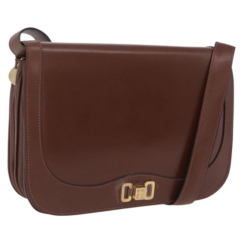 Celine Triomphe Leather Brown Bag