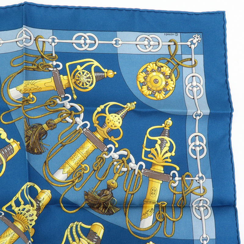 Hermes Carré 42 Silk Blue Accessory