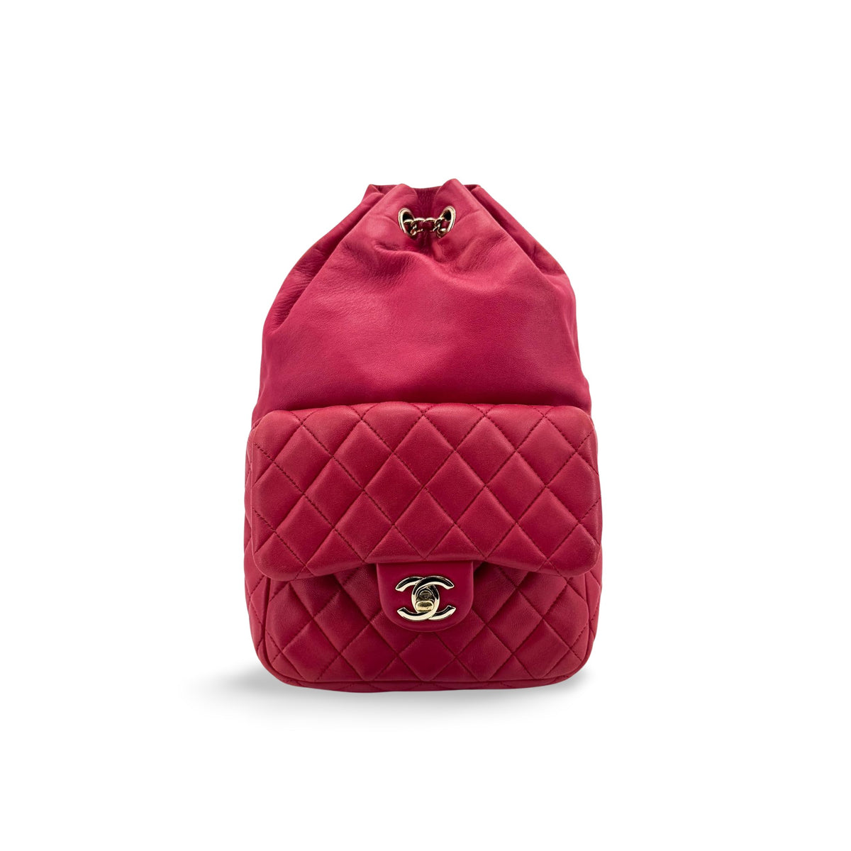 Chanel Backpack Seoul Lambskin Pink Leather
