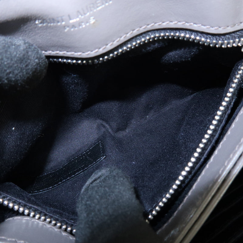 Saint Laurent Loulou Matelasse Chevron Leather Gray Bag