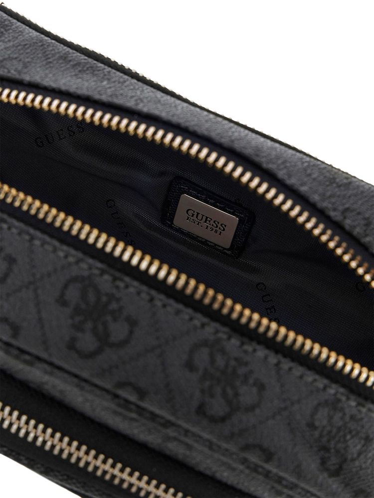 Guess Latona Belt Bag — Black Polyurethane