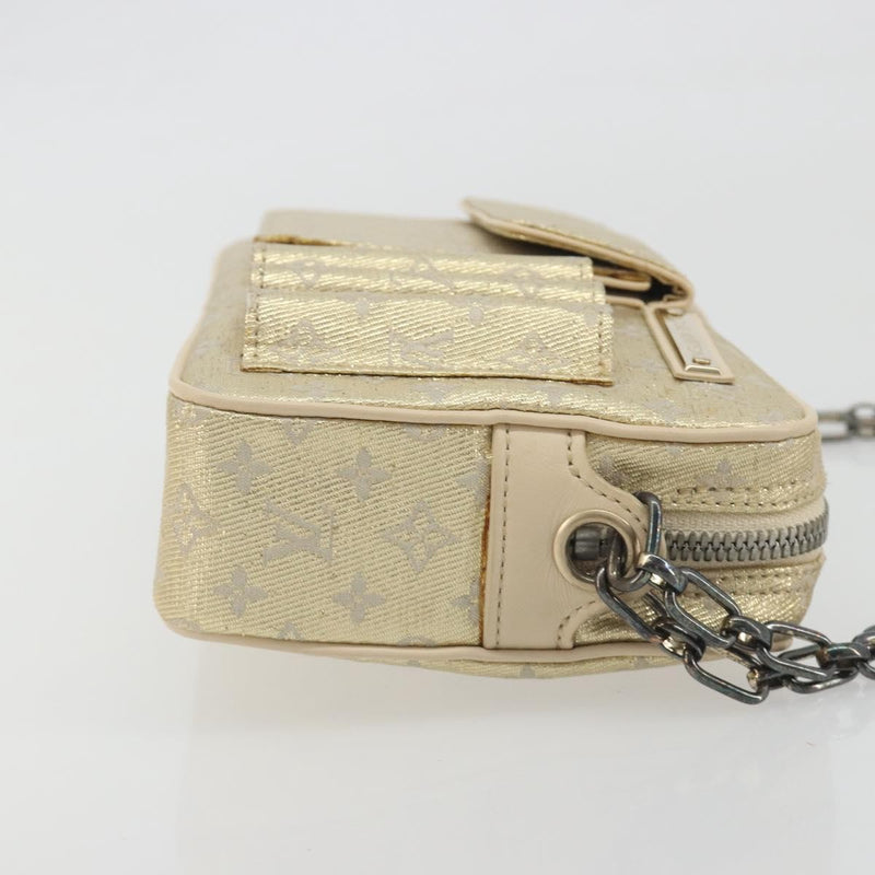 Louis Vuitton Mckenna Mini Lin Gold Canvas Bag