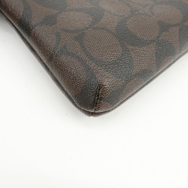 Coach Shoulder Canvas Brown Bag