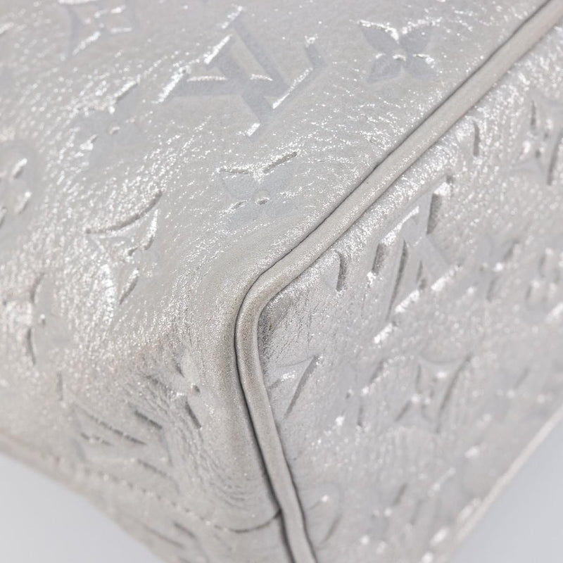 Louis Vuitton Halo Limited Edition Shimmer Monogram Embossed Leather Silver Bag