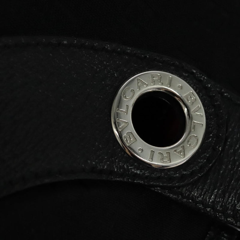 Bvlgari Logomania Canvas Black Bag