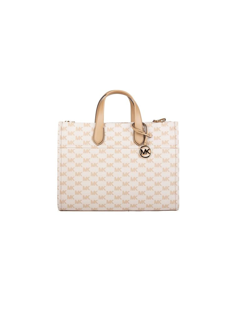 Michael Kors Gigi Tote Bag — Beige Cotton