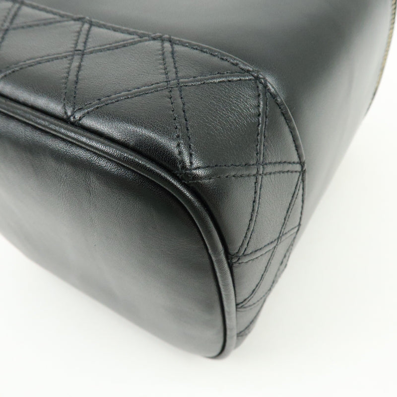 Chanel Vanity Leather Black Bag
