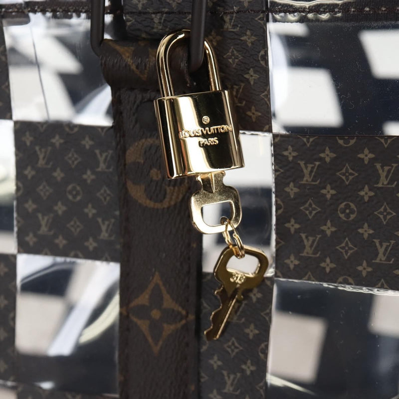 Louis Vuitton Keepall Bandouliere Monogram Chess Coated Canvas And Pvc Brown Bag