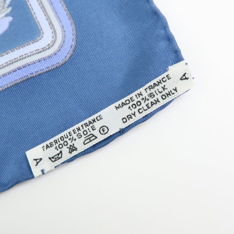 Hermes Carré 42 Silk Blue Accessory