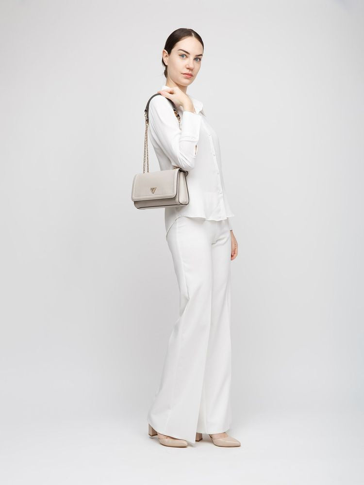 Guess Noelle Ii Crossbody Bag — Taupe Polyurethane