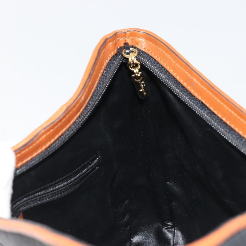 Salvatore Ferragamo Shoulder Leather Black Bag