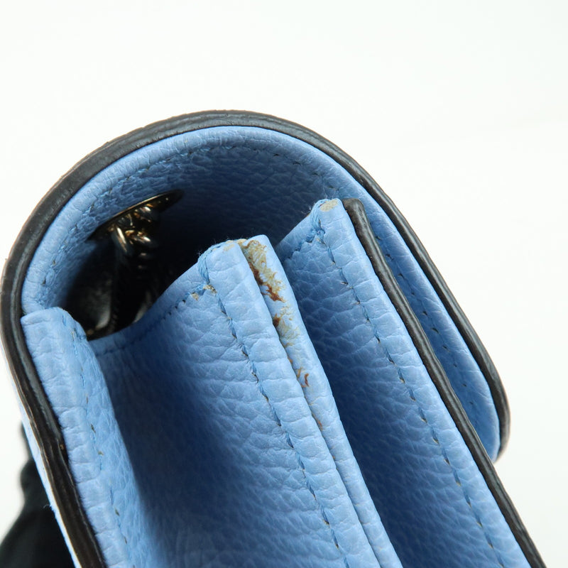 Gucci Interlocking Leather Blue Bag
