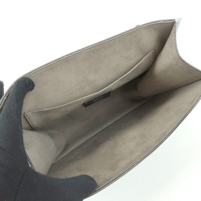 Fendi Kan I F Leather Gray Bag