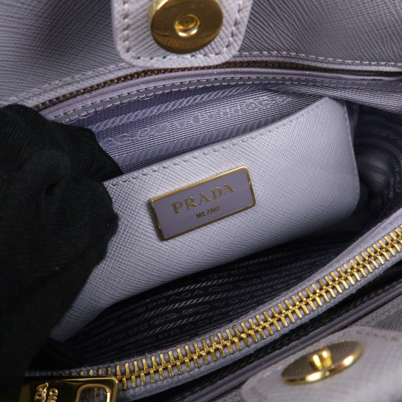 Prada Open Promenade Saffiano Leather Purple Bag