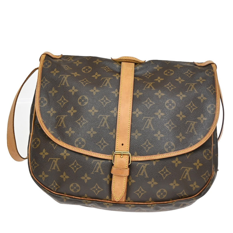 Louis Vuitton Saumur Monogram Canvas Brown Bag