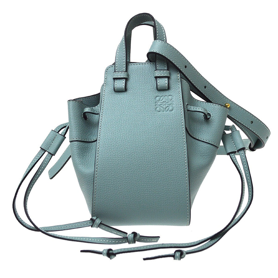 Loewe Hammock Leather Blue Bag