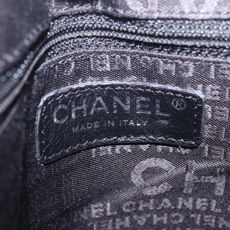 Chanel Camellia Messenger Tweed Gray Cotton