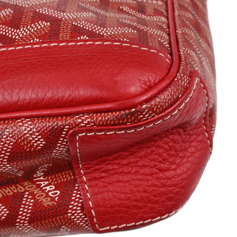 Goyard Grand Bleu Messenger Coated Canvas Red